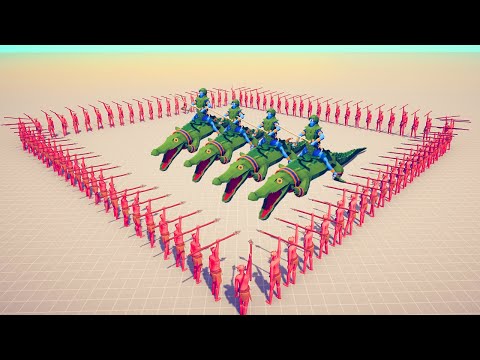 100x SPEAR THROWER vs EVERY UNIT SQUARE#7 | TABS - Totally Accurate Battle Simulator