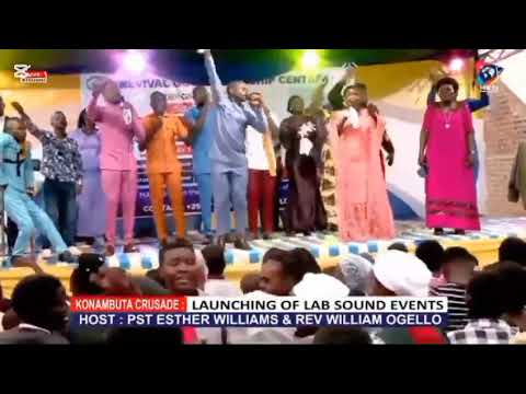 Jalogo Elijah ministering in Kisumu Crusade Kona Mbuta