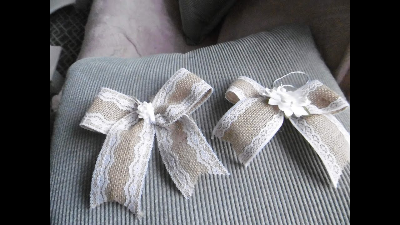 TUTO facile noeud en toile de jute