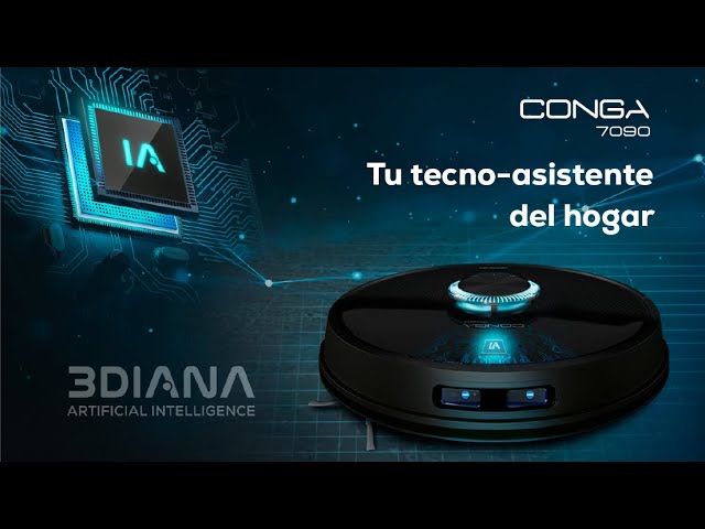 Cecotec Conga 7090 IA Robot Aspirador con Inteligencia Artificial y Láser video