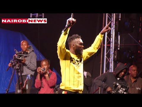 Naiboi's electrifying performance at the Wasafi Festival