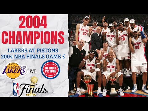 2004 NBA Finals Game 5 - Los Angeles Lakers at Detroit Pistons - Full Highlights