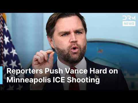 Reporters Confront JD Vance Back to Back Over ICE Shooting in Minneapolis at White House | AC1G