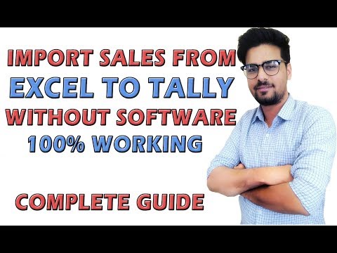 How To Import Data From Excel To Tally Part II | import Sales From Excel To Tally with GST TDL Video