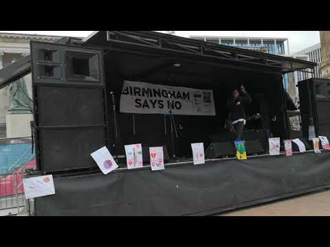2019.10.12 'Leo Golden'child', Singer. Stop Knife Crime Rally, Victoria Square, Birmingham, UK - 03