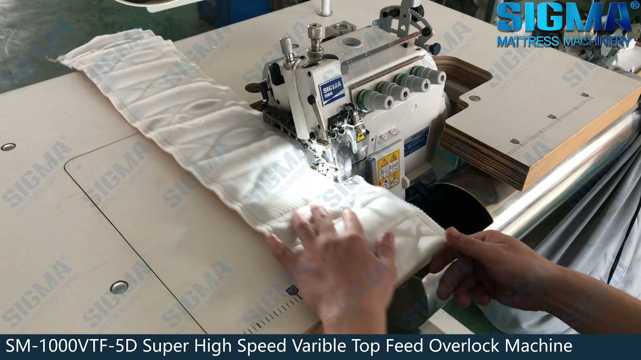SIGMA SM-1000VTF-5D Super High Speed Varible Top Feed Overlock Machine