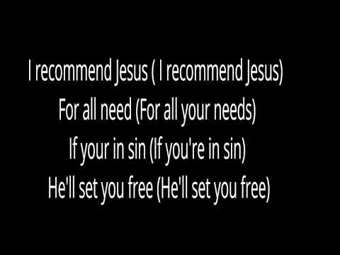 I Recommend Jesus