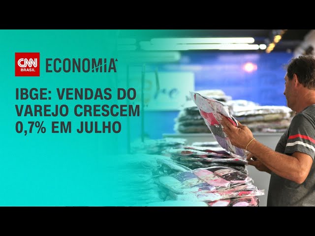IBGE: Vendas do varejo crescem 0,7% em julho | LIVE CNN