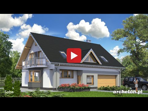 Projekt domu Saba - archeton.pl - z użytkowym poddaszem 221,8 m2