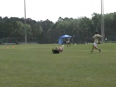 Ultimate frisbee layout