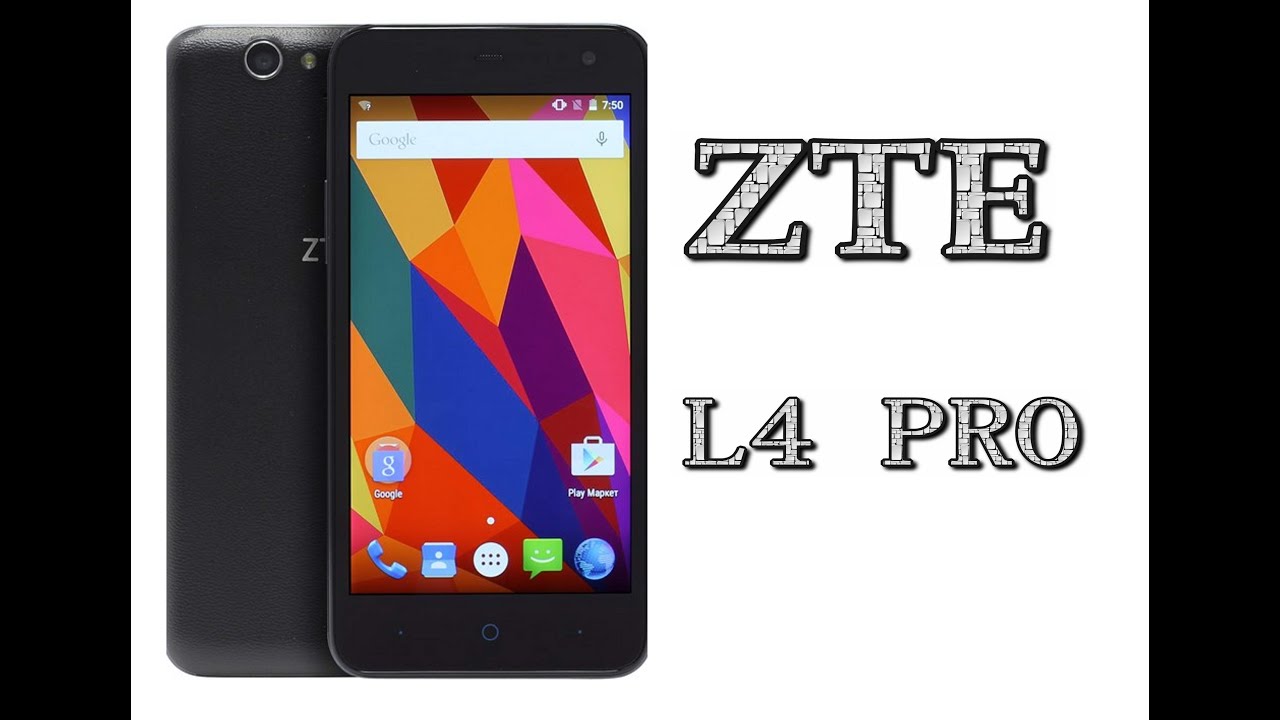 Смартфон ZTE Blade L4 Pro Black