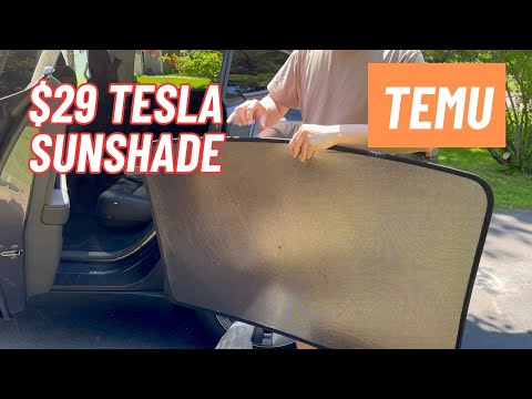 Topfit Roof Sunshade for Tesla Model Y Review - $29 from TEMU