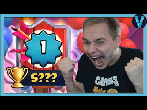 Клеш рояль на ХАРДКОРЕ! 1 уровень на 5200 кубков / Clash Royale