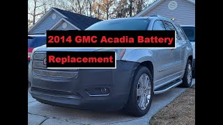 2014 GMC Acadia battery replacement #gmc #acadia #battery