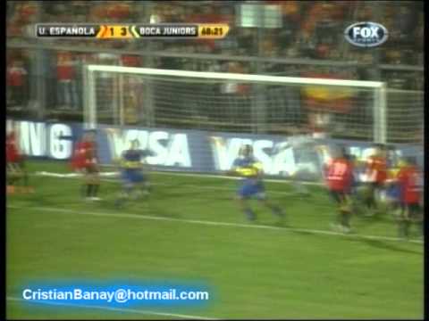 Union Española 2 Boca Juniors 3 Copa Libertadores 2012 Los goles (Tv Fox Sports)