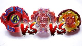 BEYBLADE BATTLE | Vortex Ape (PLASTIC) VS Gigant Gaia (BURST) VS Sol Blaze (METAL)