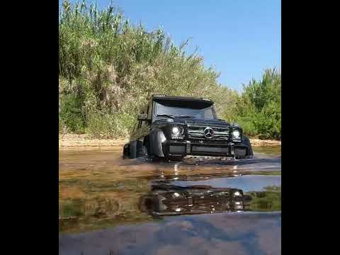 Mercedes Benz AMG G 6.3 6x6 - Traxxas Trx6 Rc crawler - waterproof test ￼