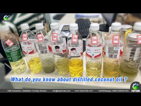 Let's take a look at coconut oil distillation