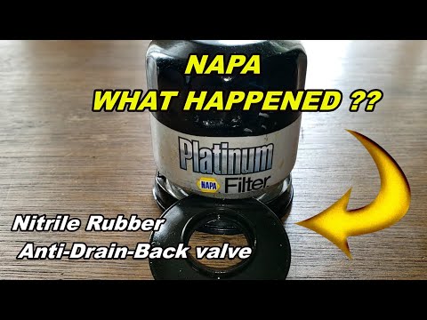 Napa Platinum Oil Filter 41358 Cut Open Used Oil Filter