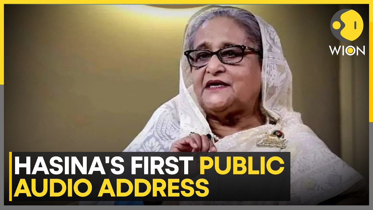 Sheikh Hasina's First Media Address in Nearly Two Years: 'I Never Left My People Behind' | WION