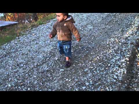 Sampath walking from Beach to Car