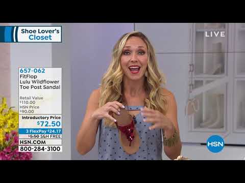 FitFlop Lulu Wildflower Toe Post Sandal