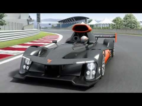 GreenGT H2 fuel-cell hydrogen racecar - Le Mans 2013 - animation