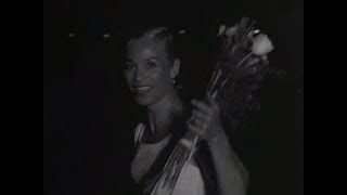 Ingrid Thulin arrives at Bromma Airport 1958 video