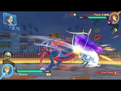 Ganene's Pokken Tournament DX Gameplay #1 - Pikachu vs. Darkrai/Garchomp vs. Suicune