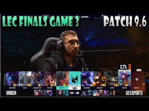G2 eSports vs Origen - Game 3 | Finals LEC Spring 2019 | G2 vs OG - Patch 9.6