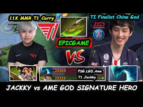 T1 Jackky Wraith King 11K MMR vs PSG LGD Ame Morphling Ti Finalist China GOD EpicGame Dota 2 7.28b