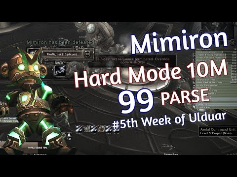 WotLK 99 Parse Boomie - Mimiron 10 Hard Mode | Ulduar Firemaw EU Balance Druid PoV