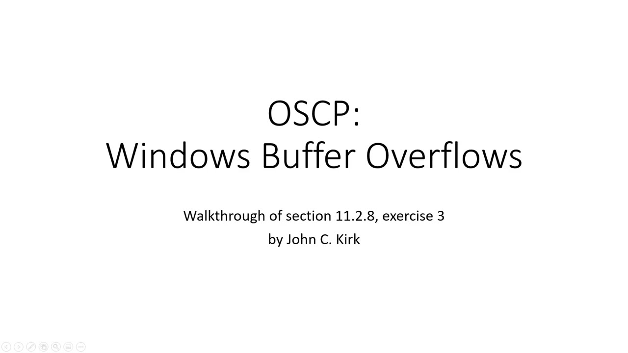 OSCP: Windows Buffer Overflows (walkthrough of 11.2.8 Q3)