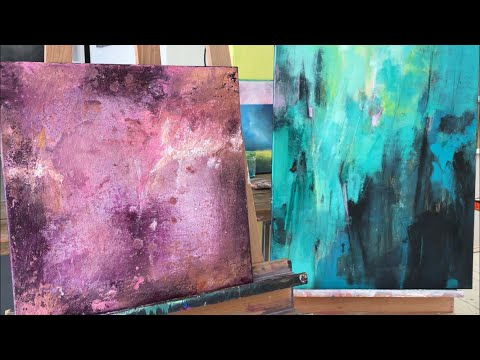 Abstrakte Malerei, simple Struktur, easy, für Anfänger, Tipps, Buch Seite 111