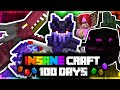 I Survived 100 Days In INSANECRAFT HARDCORE
