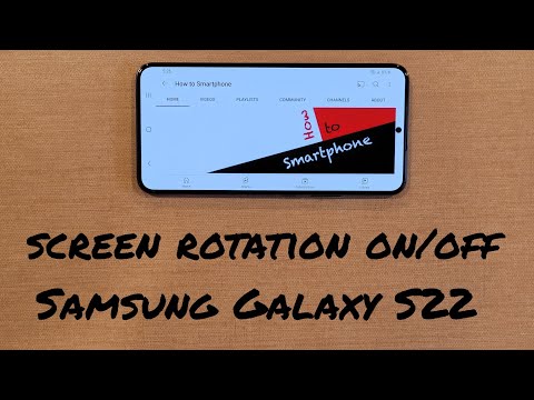 How to Enable/Disable Screen Rotation Options on the Samsung Galaxy S22