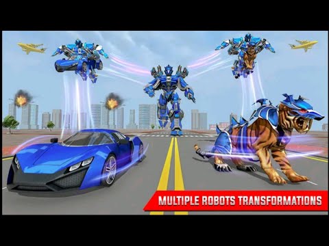 Tiger Robot Transformation - Police Plane Transport * Android Gameplay