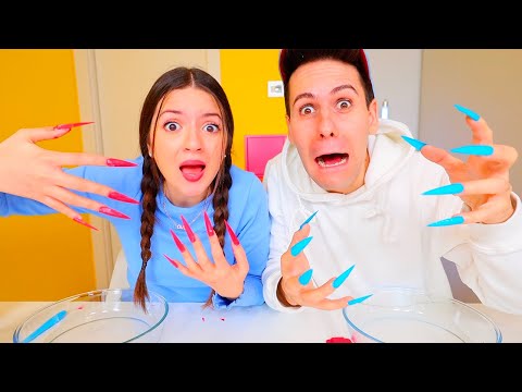 FARE LO SLIME CON LE UNGHIE LUNGHISSIME!