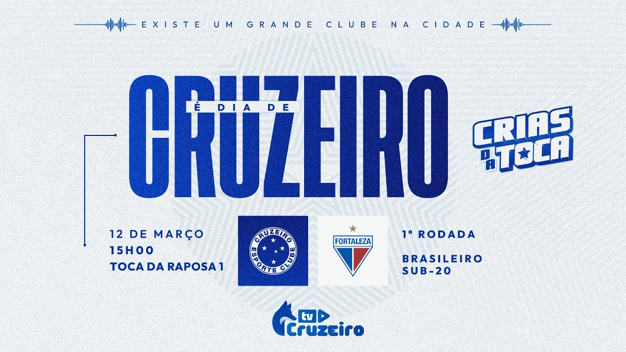 AO VIVO E COM IMAGENS | Cruzeiro x Fortaleza | Campeonato Brasileiro Sub-20 | EXCLUSIVO
