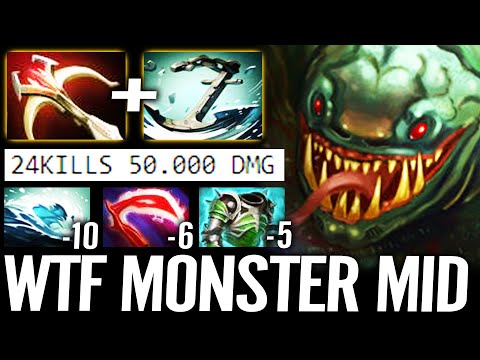 🔥 WTF 24Kills Tidehunter MID — 50.000 DMG Daedalus + Desolator -21 Armor Max Physic Dota 2 Pro