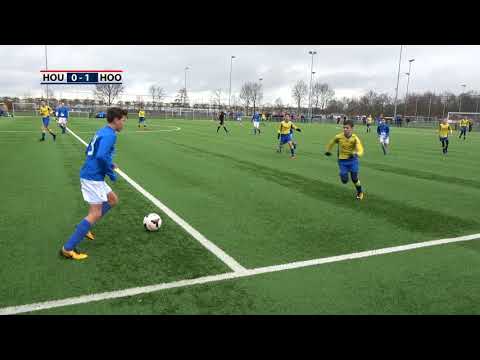 Houten O14-1 - Hooglanderveen O14-1 zaterdag 3 februari 2018