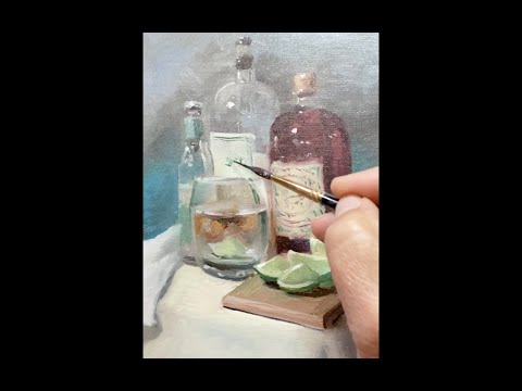 Painting Bottles and Glass Tutorial