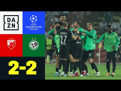 Dramatik pur! Haifa in der Gruppenphase: Roter Stern - Maccabi Haifa 2:2 | UCL Playoffs | DAZN