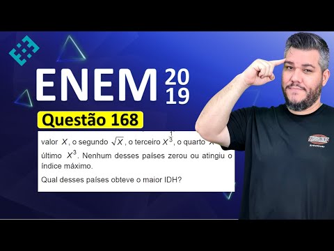 ✅ QUESTION 168 ENEM 2019 (Yellow Booklet) 👉🏻 The Human Development Index (HDI)