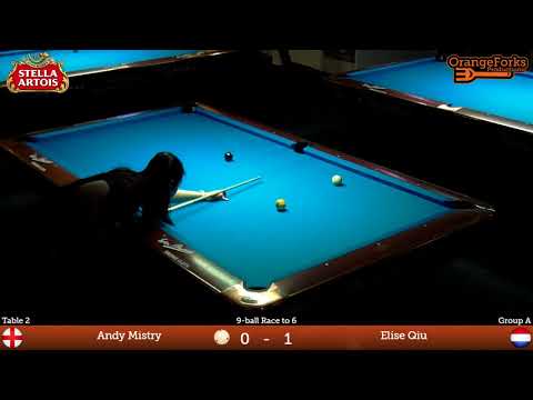 3rd Stella Artois Open 2018 | Andy Mistry (UK) v Elise Qiu (NL) | Group Stage