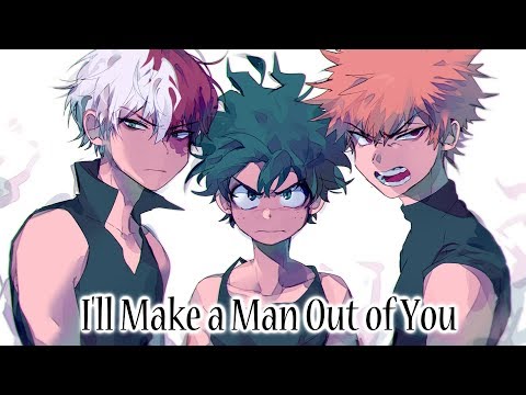 Nightcore - I'll Make a Man Out of You (Rock Cover)