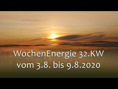 WochenEnergie vom 3.8. bis 9.8.20