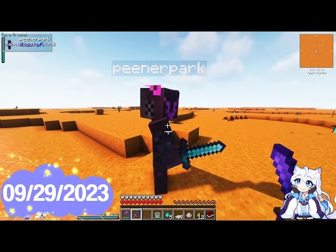 starsmitten VODs - [09/29/2023 Part 2] learning minecraft blood magic and bullying peter :3