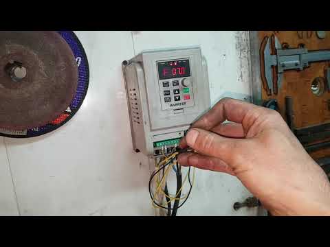 Подключение внешнего управления на частотном преобразователе XSY-АТ1 2.2kw на токарном станке тв4