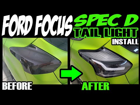 FORD FOCUS SPEC D BLACK TAIL LIGHT INSTALL